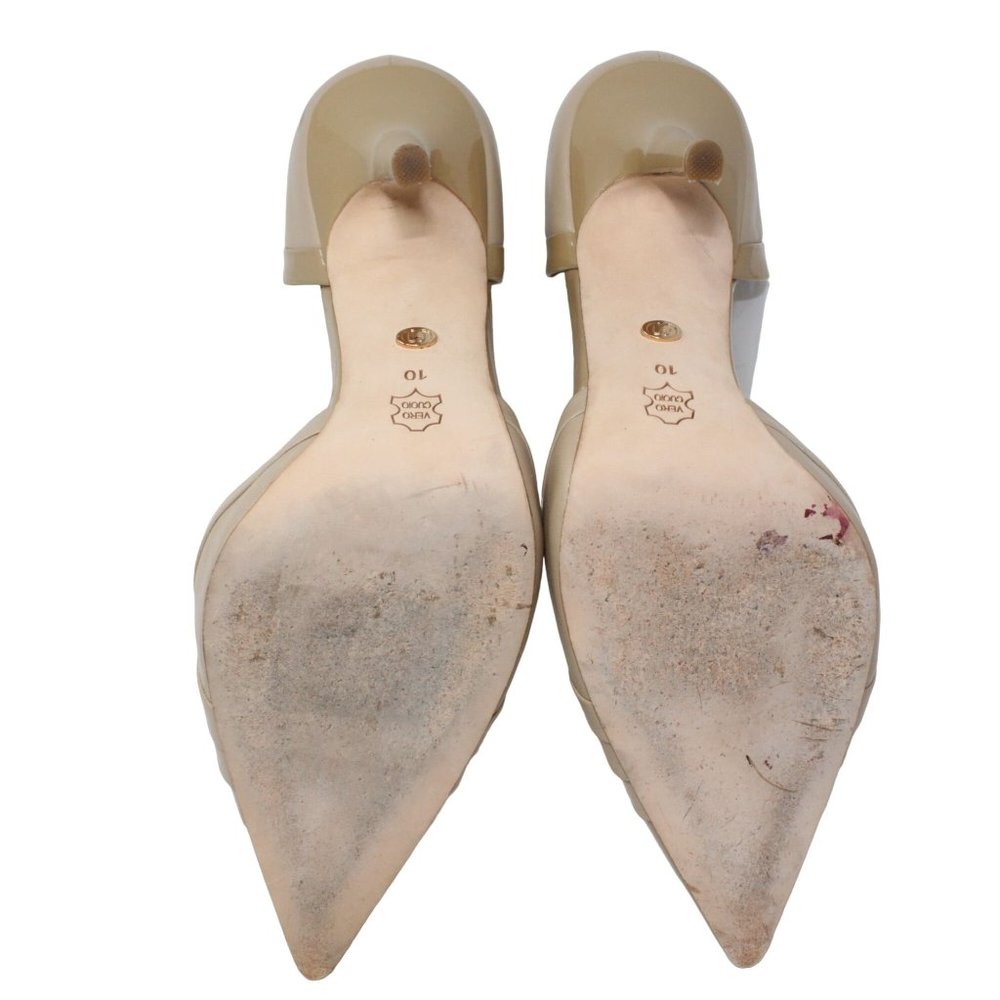 Charles David Galactic Tan Leather Combo Stiletto Heels Pointed Toe CD-350-6 - Picture 10 of 12